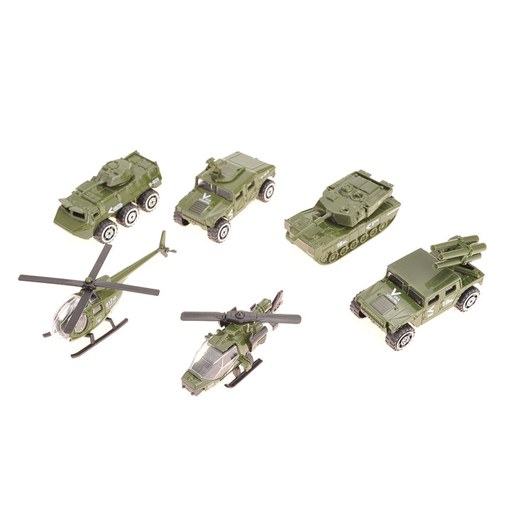 Diecast Military Vehicle Playset (6 Vehicles) - US Stores
