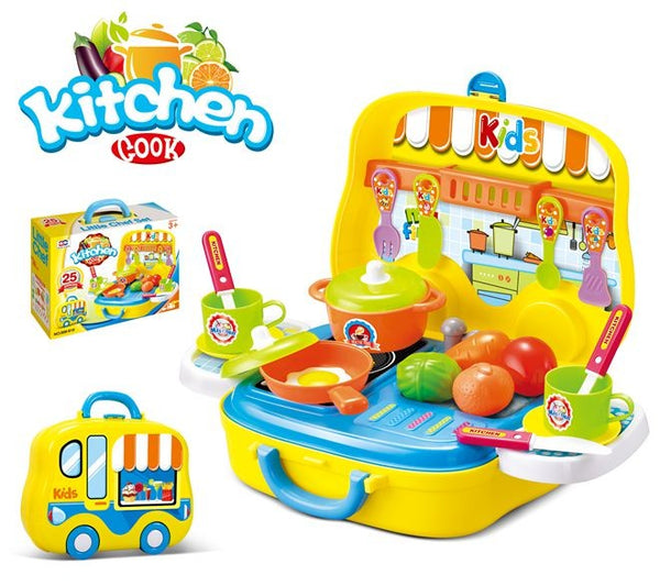 Portable Kitchen Playset 24pcs
