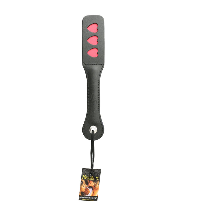 12 Inch Leather Impression Paddle - Heart - US Stores