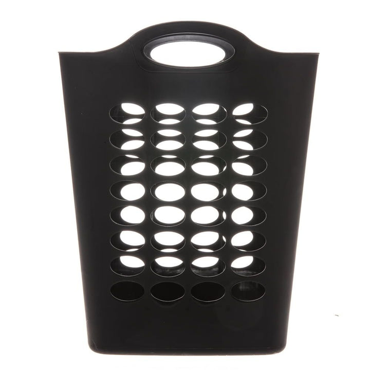 1.6 Bushel Flexible Square Plastic Laundry Hamper, 3 Pack, Black - US Stores