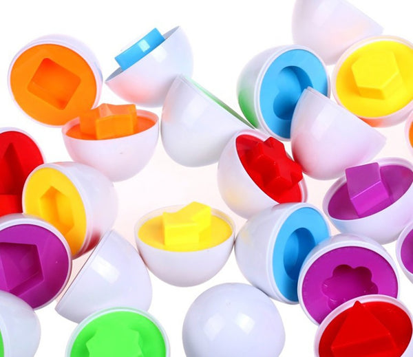 Educational Matching Shape And Color Eggs Game