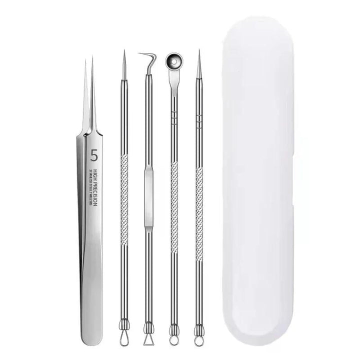 3 - 8Pcs Blackhead Clip Pimples Tweezer Blackhead Remover Stainless Steel Cell Clip Beauty Product Acne Needle Skin Cleanning Tool - US Stores