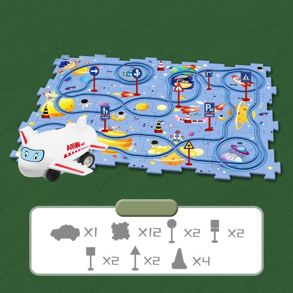Puzzle Rail Airplane