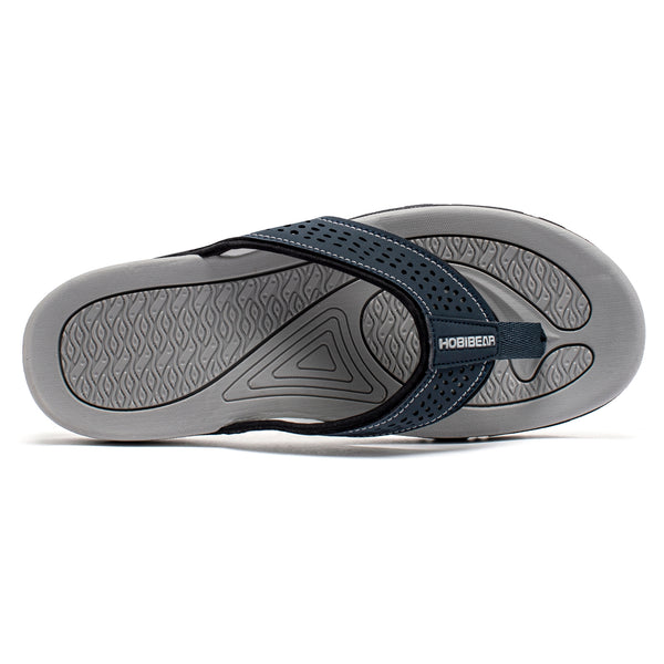 Mens Thong Sandals Indoor and Outdoor Beach Flip Flop Blue (Size 7.5)
