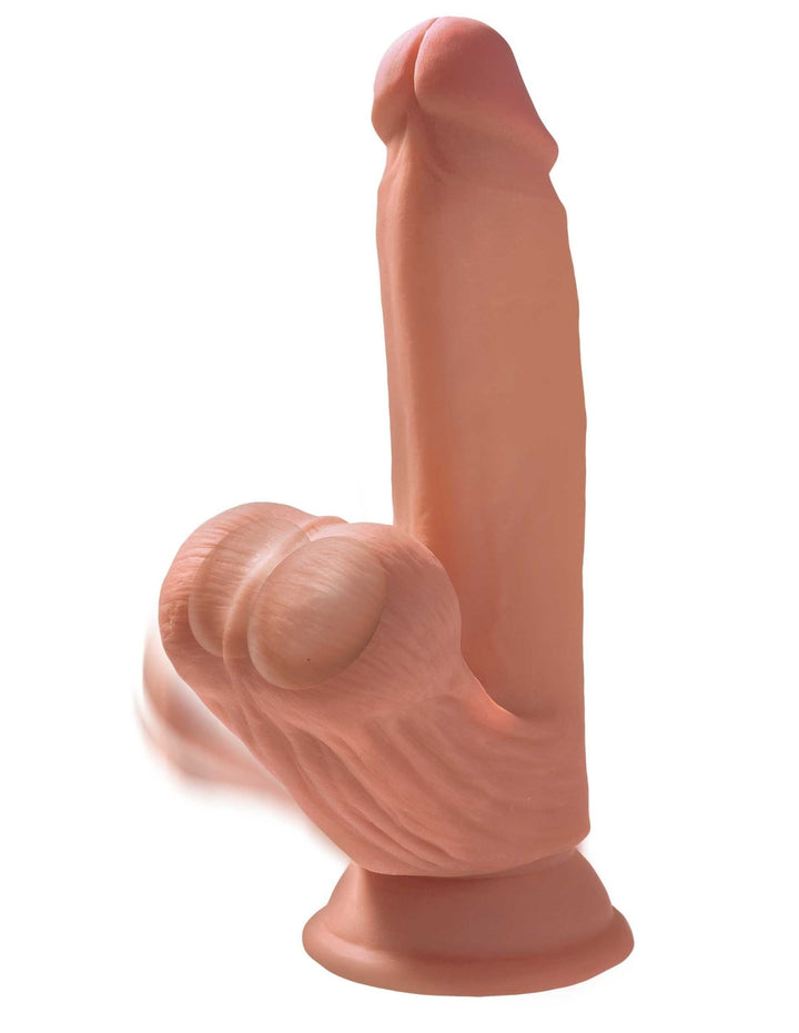 7 Inch Triple Density Cock With Swinging Balls - Tan - US Stores