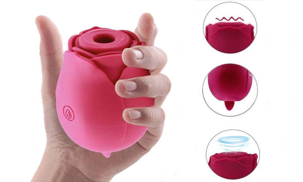 7 Speed G - spot&Clitoral Licking Sucking Rose Vibrator - US Stores