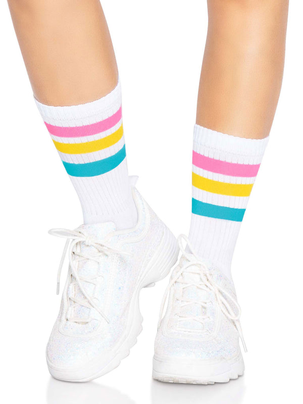Pride Crew Socks - One Size - Rainbow