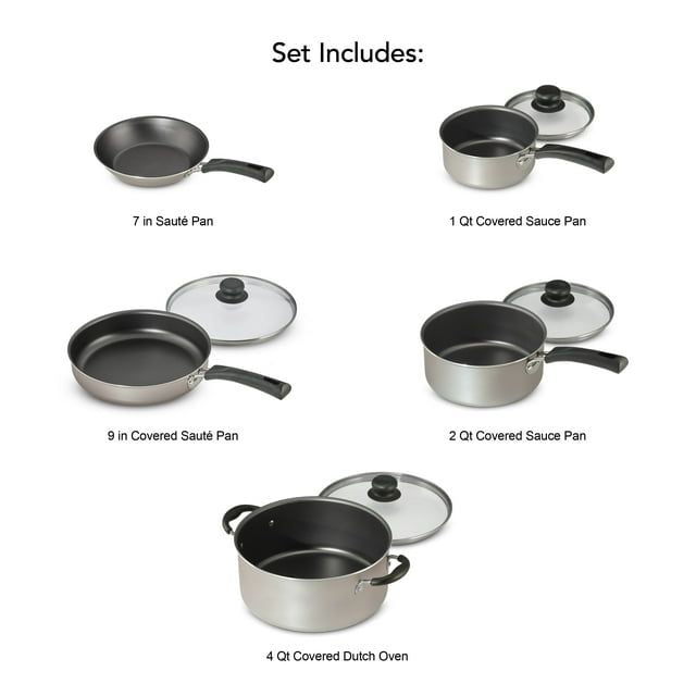 9 - Piece Non - Stick Cookware Set - US Stores