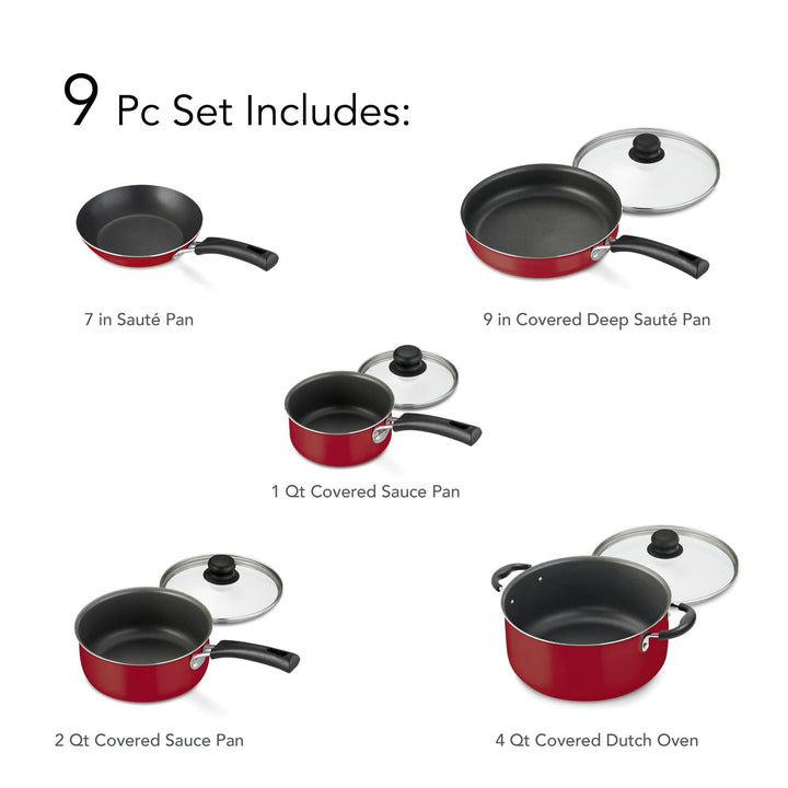 9 - Piece Non - Stick Cookware Set - US Stores