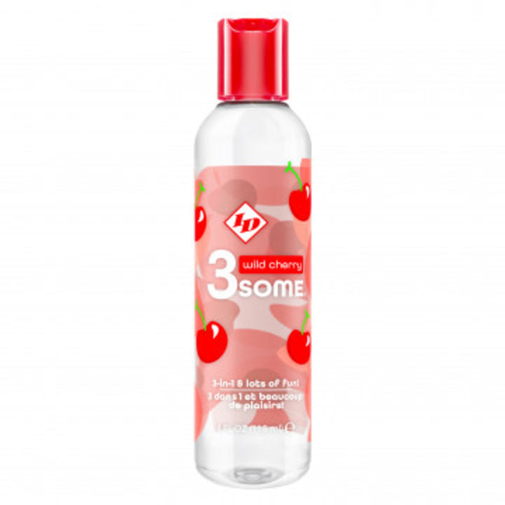 3some 3-in-1 Lubricant - Wild Cherry - 4 Fl. Oz. ID-DECB-04