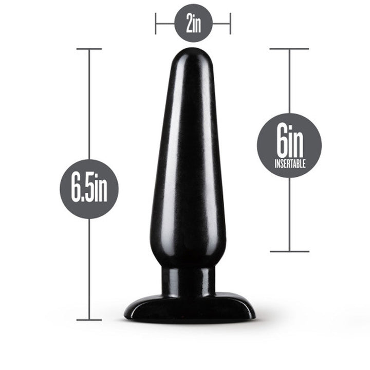 Anal Adventures - Basic Anal Plug - Large - Black - US Stores