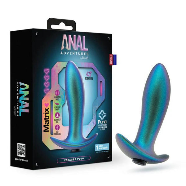 Anal Adventures Matrix - Voyager Plug - Neptune Teal - US Stores