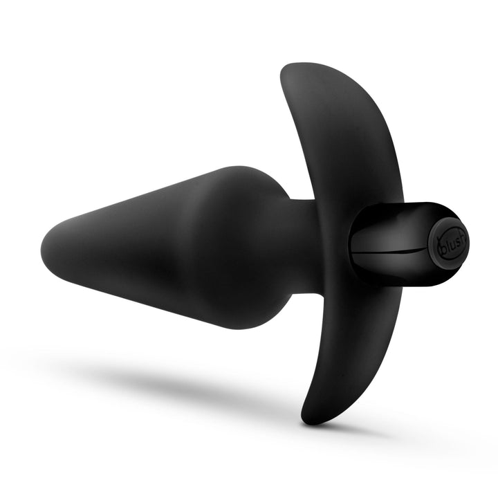 Anal Adventures Platinum - Silicone Vibrating Plug - Black - US Stores