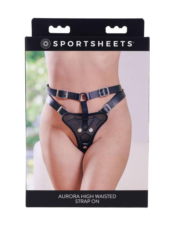Aurora High Waisted Strap on - Black - US Stores