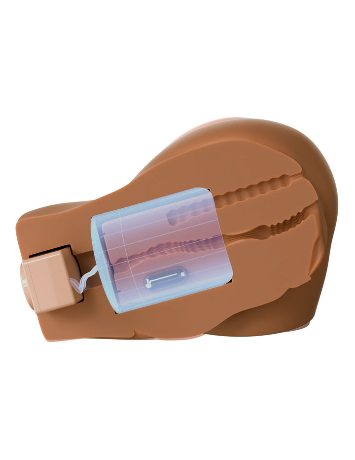 Back That Ass Up Auto Mega Masturbator - Brown - US Stores