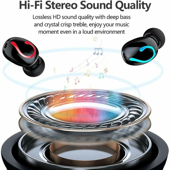 Bluetooth 5.1 Headset TWS Wireless Earphones Mini Earbuds Stereo Headphones IPX7 - US Stores