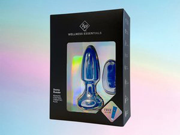 Booty Buzzer Remote Control Vibrating Plug - Blue - US Stores