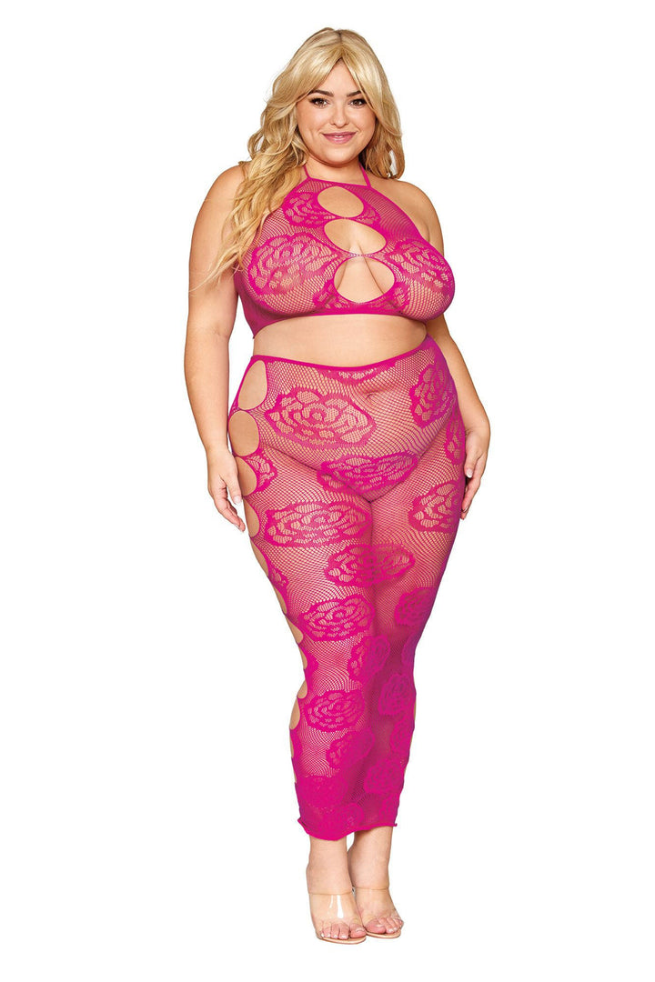 Bralette and Long Skirt - Queen Size - Beet - US Stores