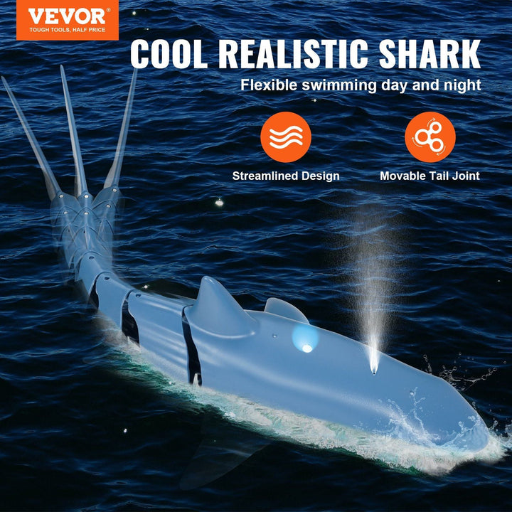 Christmas gifts! VEVOR Remote Control Shark Toy 2.4 GHz High Speed RC Boat for Kids Adults Gift - US Stores
