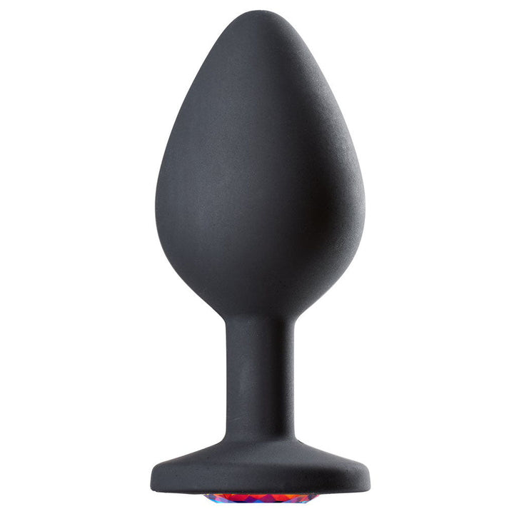 Cloud 9 Novelties Gems Jeweled Silicone Anal Plug - Medium - US Stores