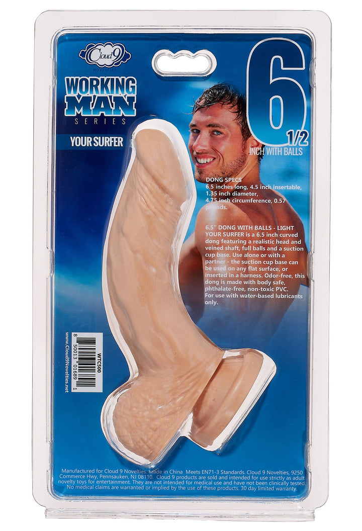 Cloud 9 Working Man 6.5 Inch With Balls - Your Surfer - Light - US Stores