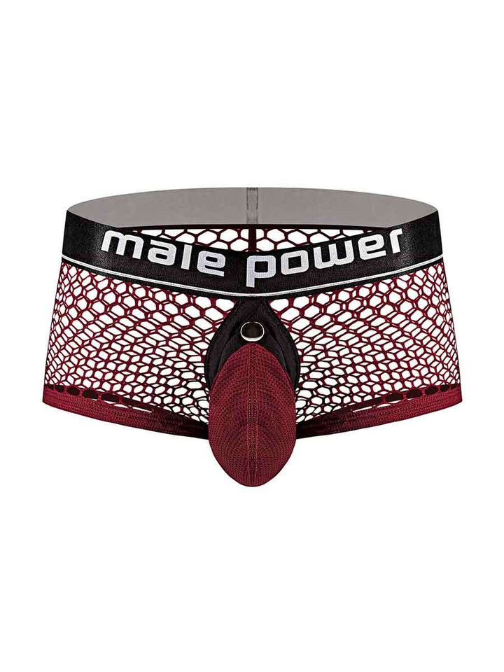 Cock Pit Net Mini Cock Ring Short - Small - Burgundy MP-120260BNSL