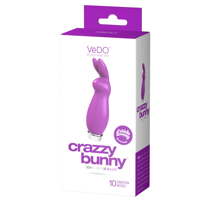Crazzy Bunny Rechargeable Bullet - Perfectly Purple - US Stores