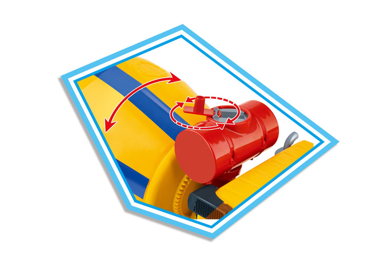 14" Friction Powered Cement Mixer Truck - US Stores