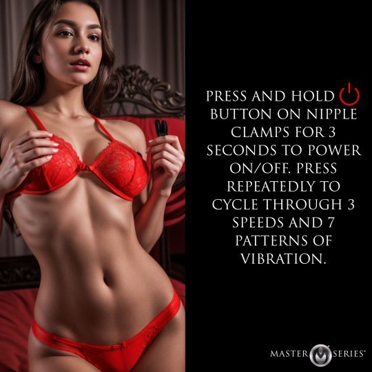 Dark Grip Wireless Vibrating Nipple Clamps - US Stores