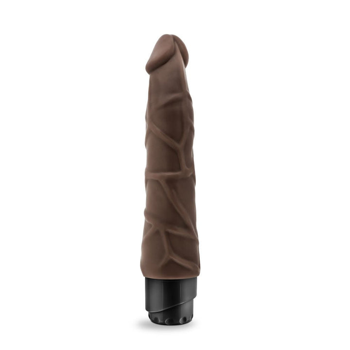 Dr. Skin - Cock Vibe 1 - 9 Inch Vibrating Cock - Chocolate - US Stores