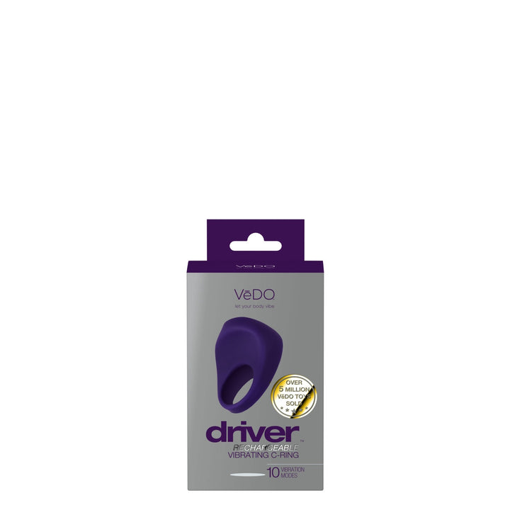 Driver Rechargeable Vibrating C - Ring - Purple - US Stores