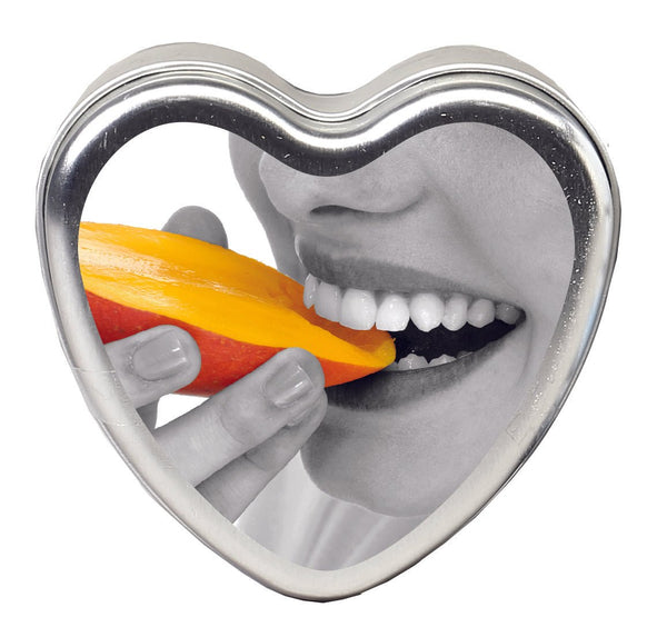 Edible Heart Candle - Mango - 4 Oz. - US Stores