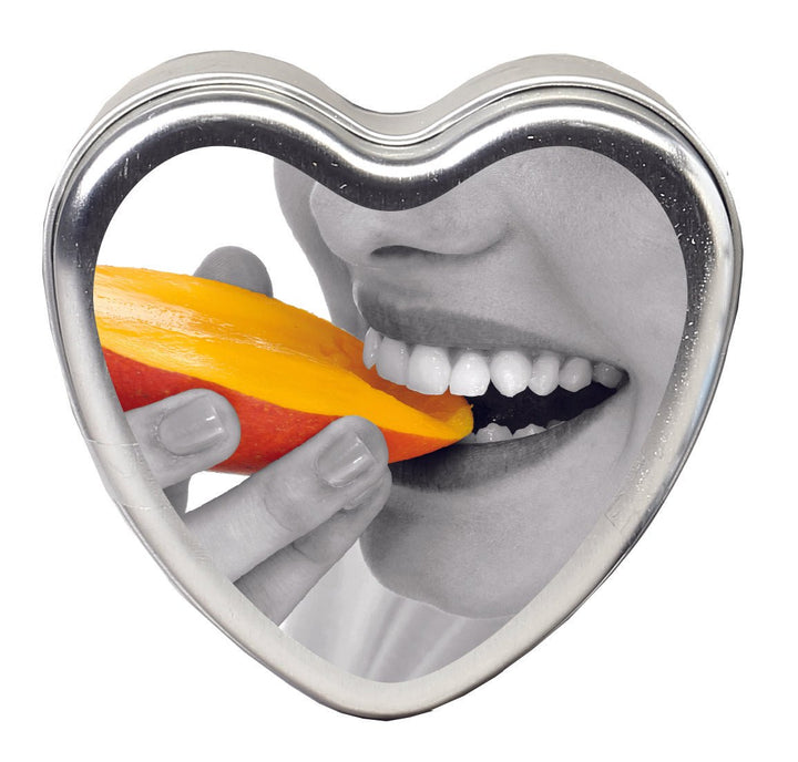 Edible Heart Candle - Mango - 4 Oz. - US Stores
