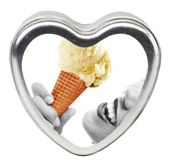 Edible Heart Candle - Vanilla - 4 Oz. - US Stores