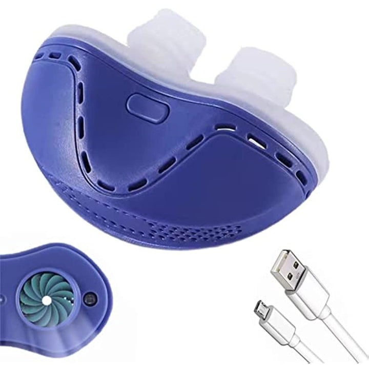 Electric Anti Snoring Devices with Fixing Strap; Anti Snoring Nasal Dilator Anti Snoring Solution - Three Gears Adjustable Wind Speed to Stop Snoring Nose Vents Plugs for Men; Women - US Stores