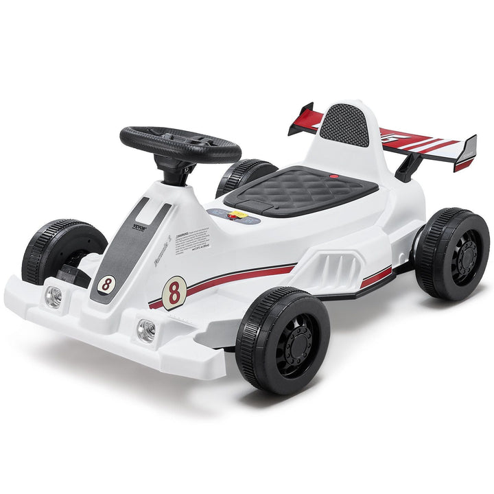 Electric Go Kart 6V Drift Go Cart for Kids Ages 2+ Strong Motor White - US Stores