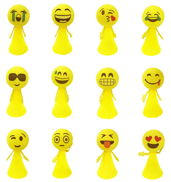 24 Pcs Jumping Emoticon Popper/Launcher LED Light Up