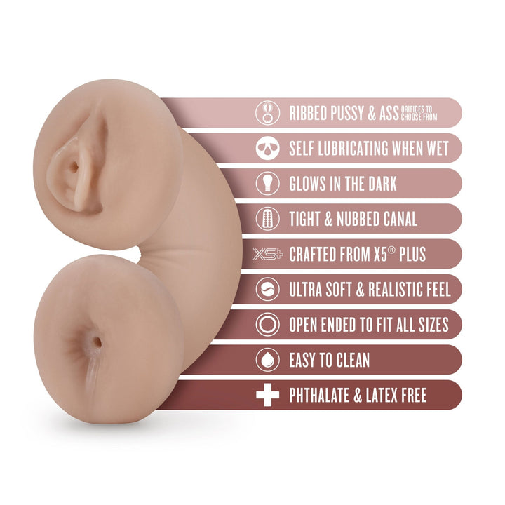 Enlust - Tasha - Soft and Wet Glow in the Dark Stroker - Beige - US Stores