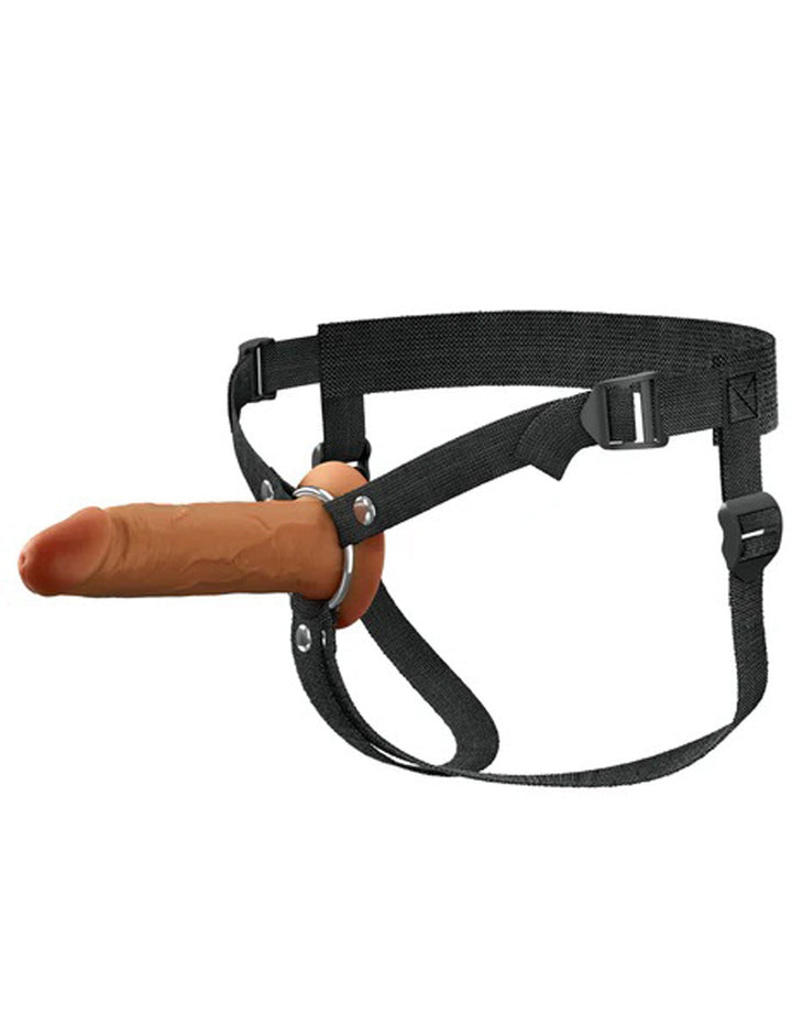 Fantasy X - Tensions Elite 6" Silicone Hollow Strap Dual Density Brown - US Stores