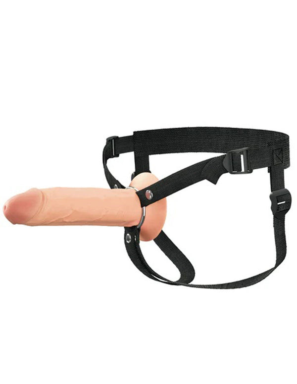 Fantasy X - Tensions Elite 8" Silicone Hollow Strap Dual Density - Light - US Stores