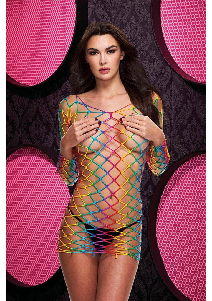 Fencenet Rainbow Mini Dress - One Size - US Stores