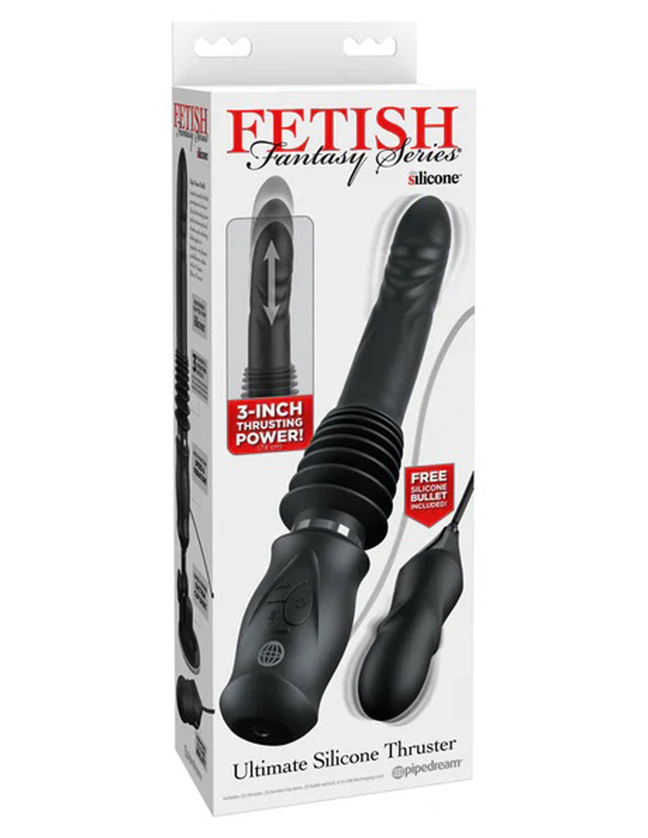 Fetish Fantasy Series Ultimate Silicone Thruster - Black - US Stores