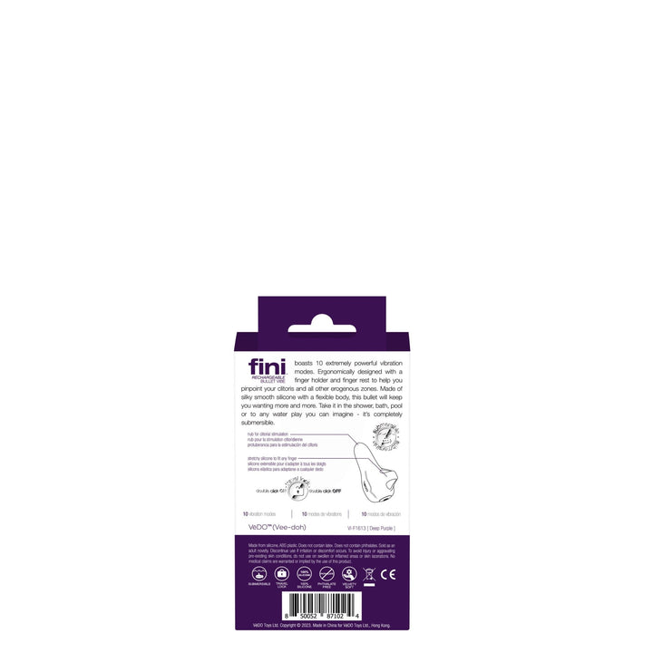 Fini Rechargeable Bullet Vibe - Purple - US Stores