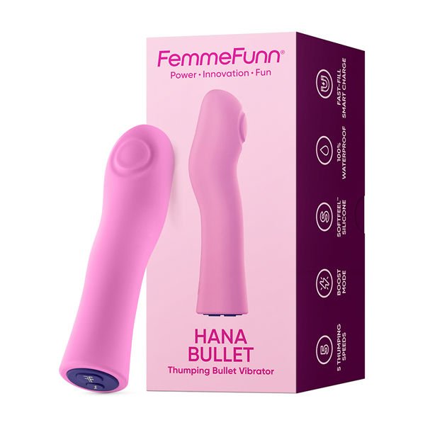 Hana Bullet Thumping Vibrator - Pink - US Stores