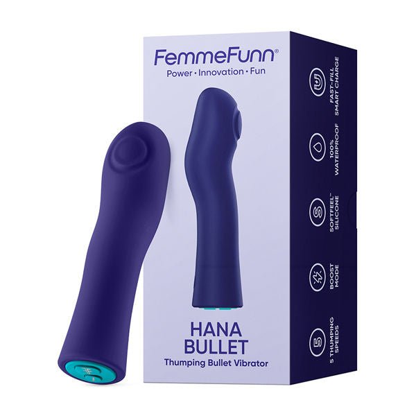 Hana Bullet Thumping Vibrator - Pink - US Stores