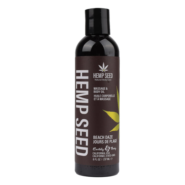 Hemp Seed Massage and Body Oil - Beach Daze - 8 Fl. Oz./ 237 ml - US Stores