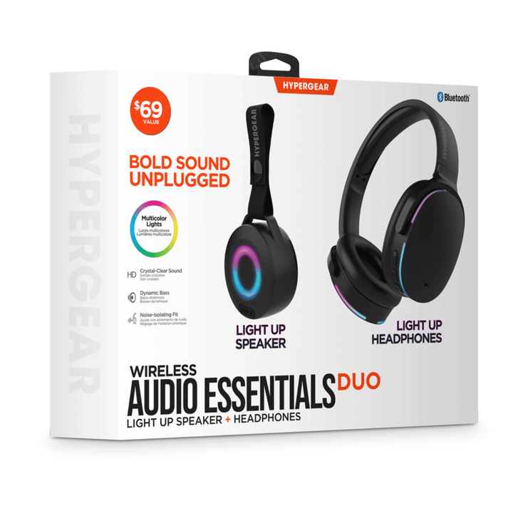HyperGear Audio Essentials Headphones and Speaker Duo Beige - US Stores
