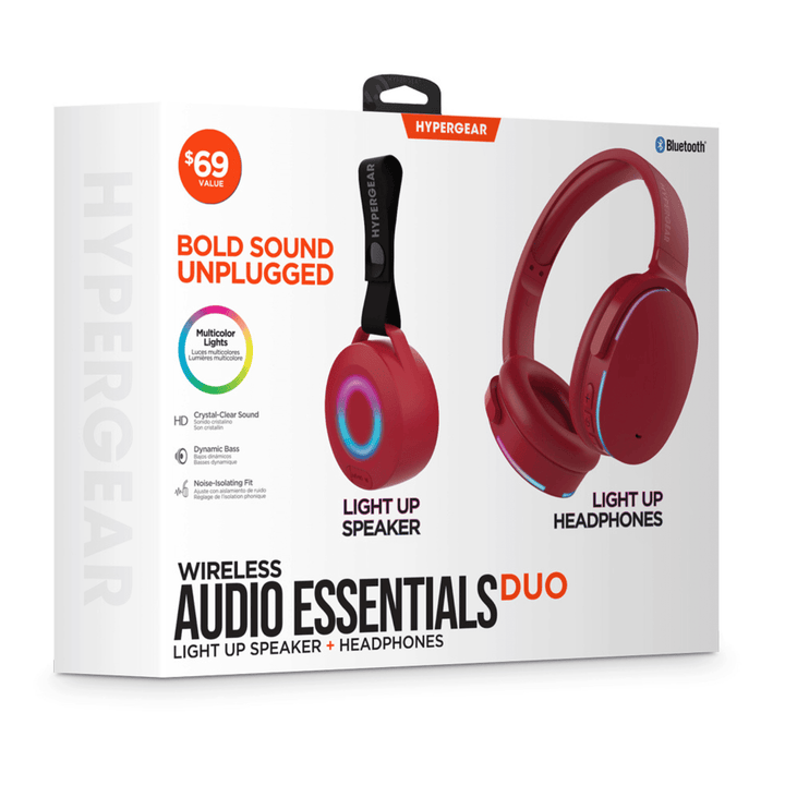 HyperGear Audio Essentials Headphones and Speaker Duo Beige - US Stores