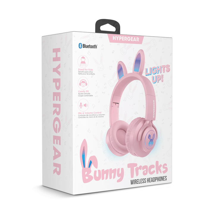 HyperGear Bunny Tracks Wireless Light - Up Headphones - US Stores