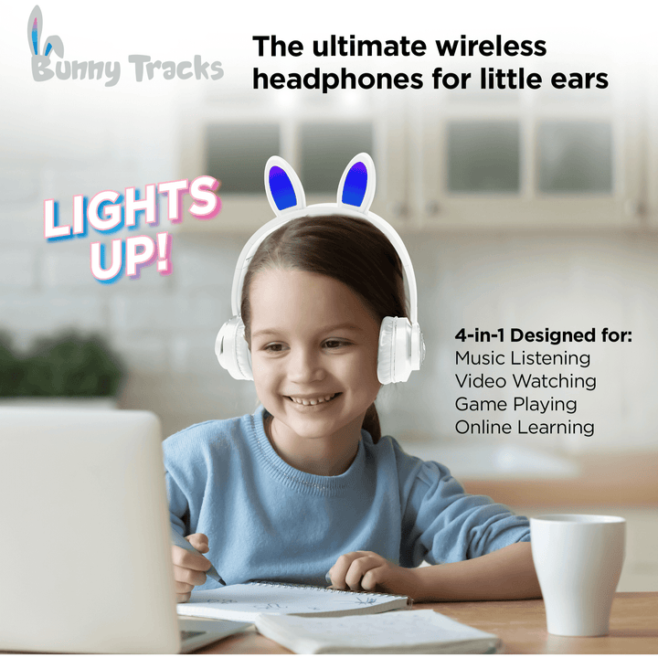 HyperGear Bunny Tracks Wireless Light - Up Headphones - US Stores